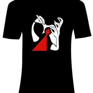 Guitarrista de camiseta musical