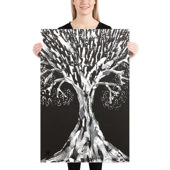 Poster Weißer Baum