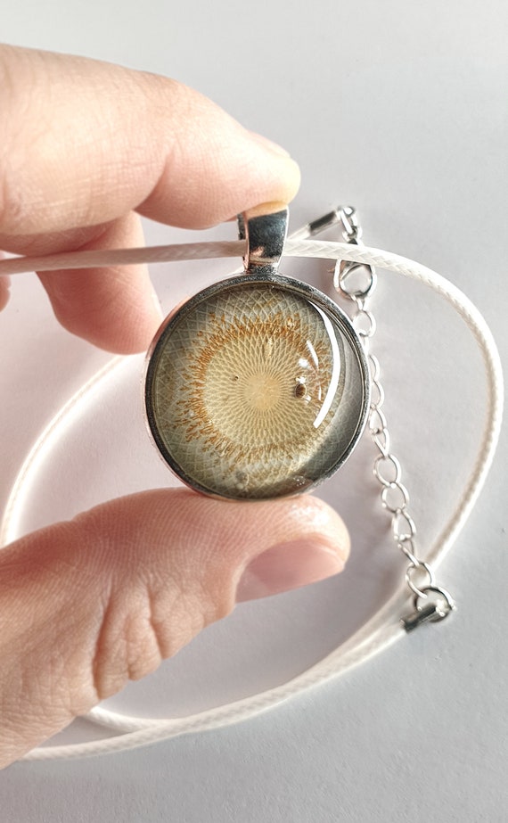 Unique Painting Sun Pendant by Maria Marachowska
