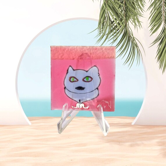 Glass Painting Cat
