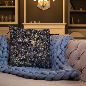 Antique Gold Premium Pillow by Maria Marachowska
