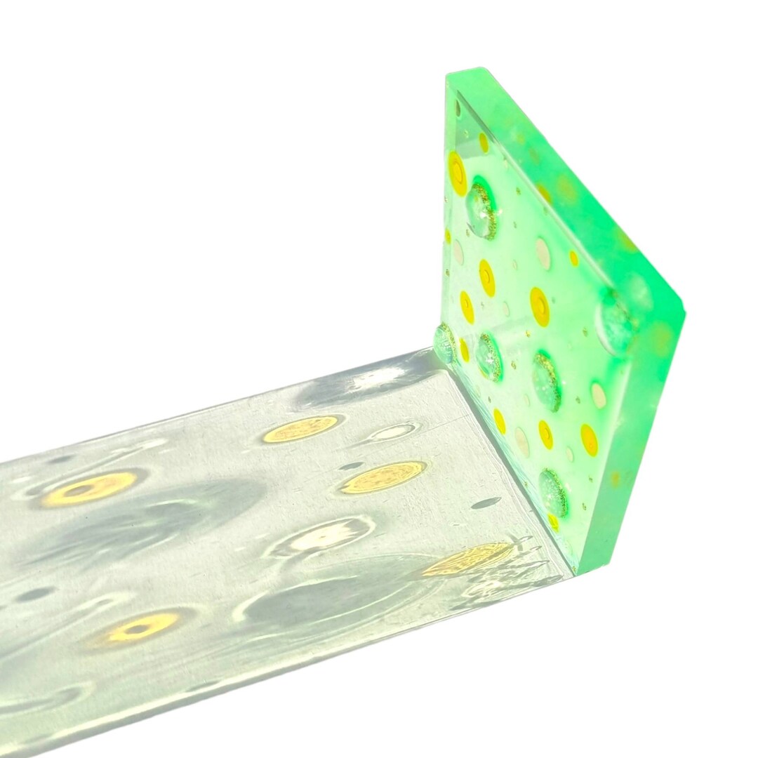 Curated visual reference: Green Glass Painting By Maria Marachowska Photo Inspiration