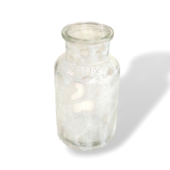 Transparente Glasmalerei Vase (1), 250ml, handgemalt von Maria Marachowska