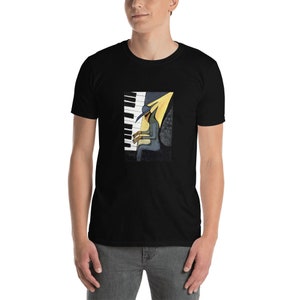 Kurzärmeliges Unisex-T-Shirt Pianist