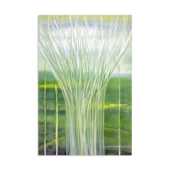 Postkarte im Format 10,16 cm x 15,24 cm – Originalkunstwerk "Drachenbaum" von Maria Marachowska!