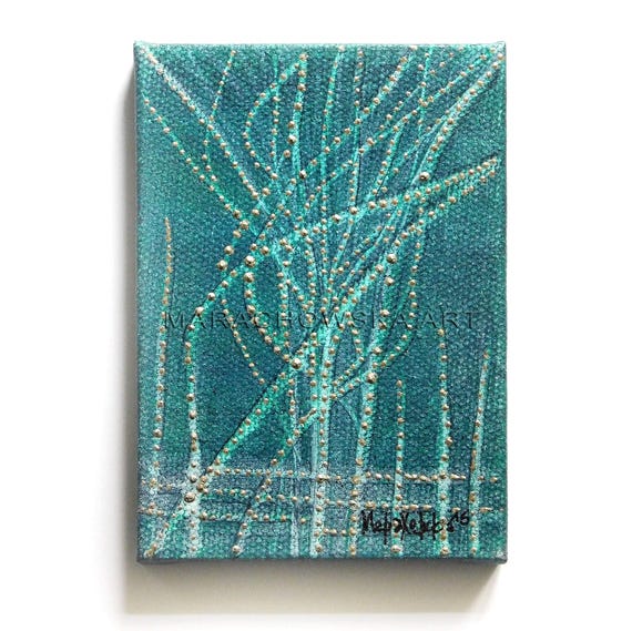 Painting Silver Lines by Maria Marachowska