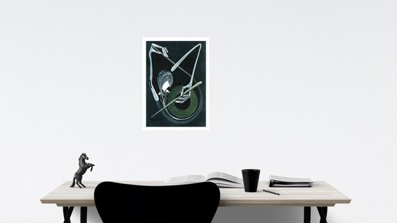 A3 Black White Music Poster