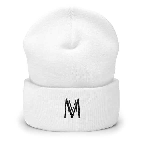 Umgeschlagene Beanie Logo Maria Marachowska