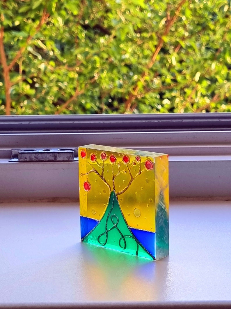 Glasskulptur Gemälde Baum von Maria Marachowska Bild 2