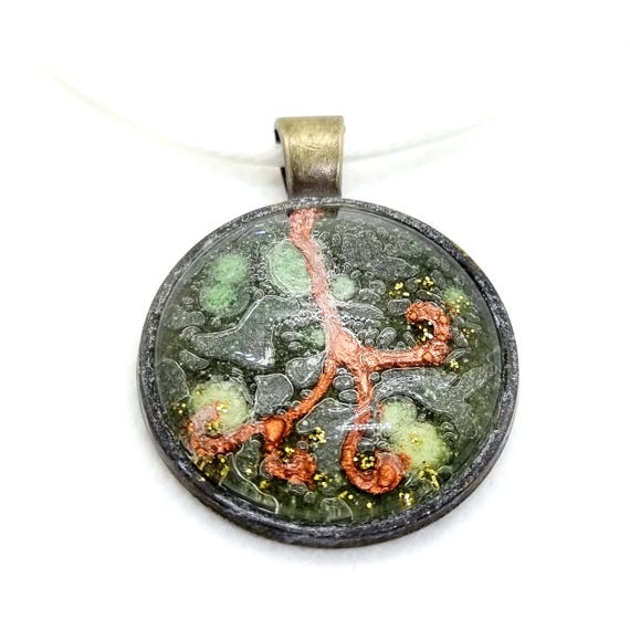 Handmade Gold Tree Pendant