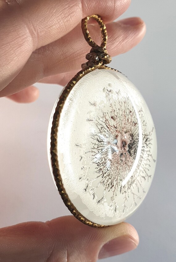 Large Art Glass Pendant by Maria Marachowska
