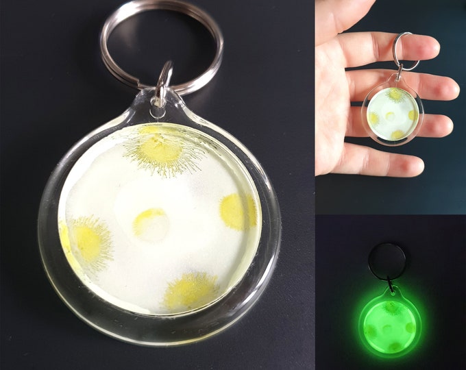 Yellow Art Keychain