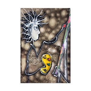 Postcard Painting Painter
