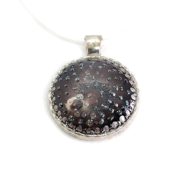 Original Gemälde, Glitzer Anhänger, leuchtet im Dunkeln von Maria Marachowska