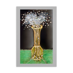Postal Flores en un jarrón - Reproducciones de pintura - Tarjetas de flores - Reproducciones de arte de alta calidad - Impresiones maestras - Postal floral