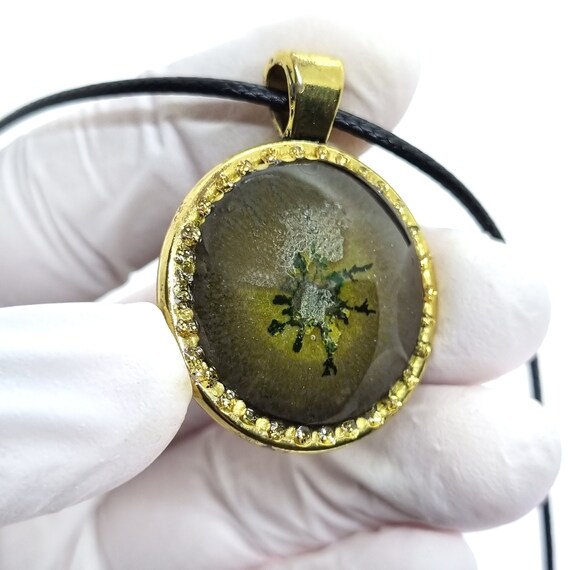 Handmade Unique Gold Pendant by Maria Marachowska 