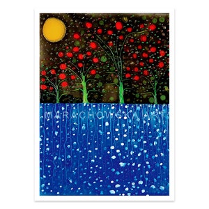 Cartolina Alberi di ciliegio di Maria Marachowska