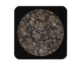 Cork-back coaster Antique Gold by Maria Marachowska