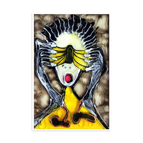 Postkarte Gemälde Buchleser