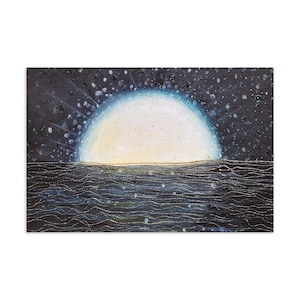 Lune de carte postale d’art