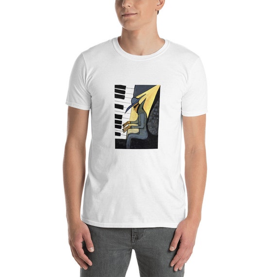 Kurzärmeliges Unisex-T-Shirt Pianist