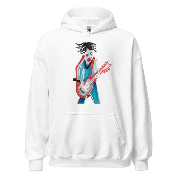 Kapuzenpullover Rock Man Gitarrist - Musiker Unisex-Kapuzenpullover - Kunst Kapuzenpullover - Musik Print Kapuzenpullover