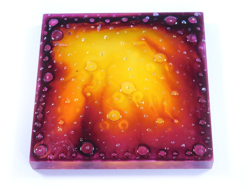 by Maria Marachowska Suncatcher Fire Fire Painting Original Painting Fire Glass Artwork Fire Glass Sculpture Fire Glass Painting Fire
