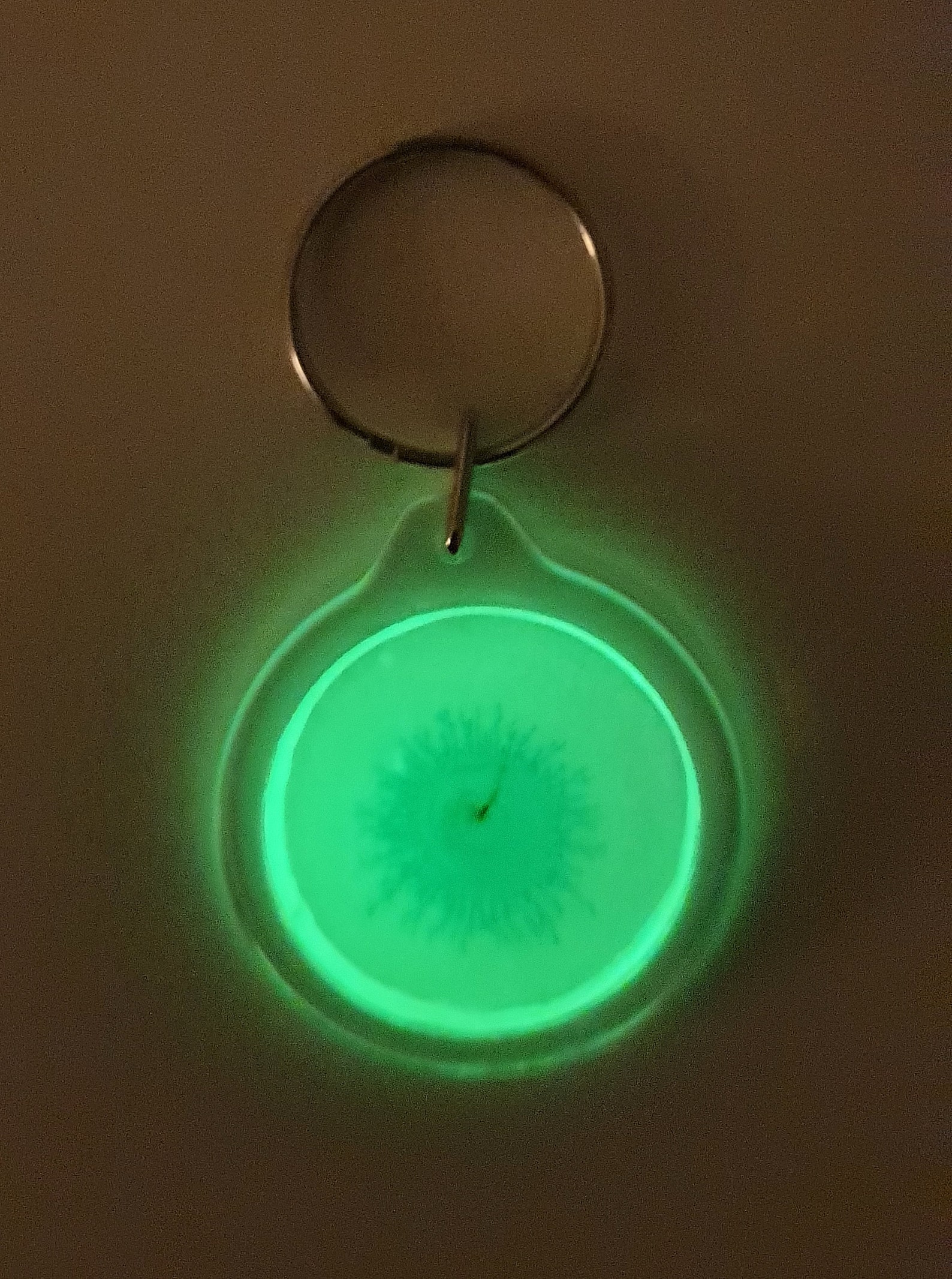 Uv Keychain Green Keychain Glowing Keychain Unique Green Etsy