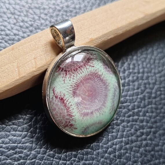 Painting Medusa Pendant by Maria Marachowska