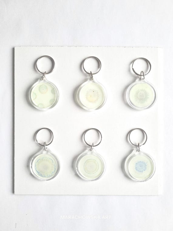 Schlüsselanhänge Glasgemälde Leuchten im Dunkeln