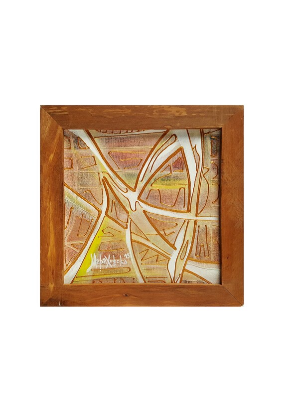 Original Canvas Painting Abstract Gold - Maria Marachowska