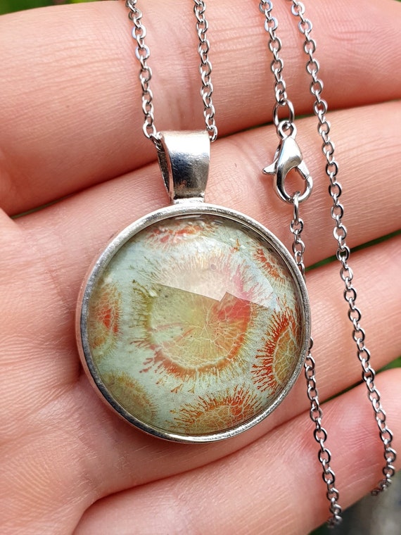 Unique pendant Sunflowers by Maria Marachowska