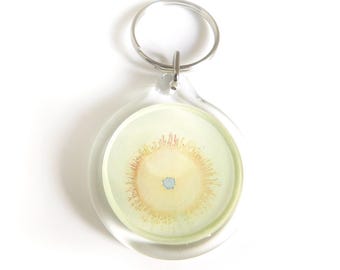 Leuchtender Schlüsselanhänger aus Acrylglas, handgemalte Kunst