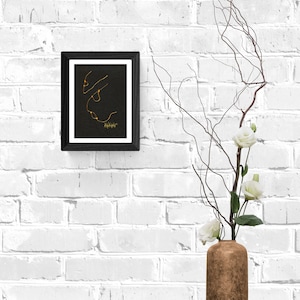 Original Black Gold Painting - Maria Marachowska