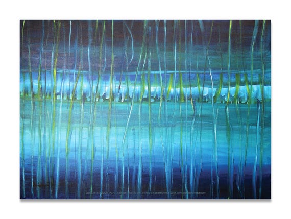 A3 Kunstposter „Meereslandschaft“ von Maria Marachowska – Brillante Farben und stabiles Papier für zeitlose Wanddekoration