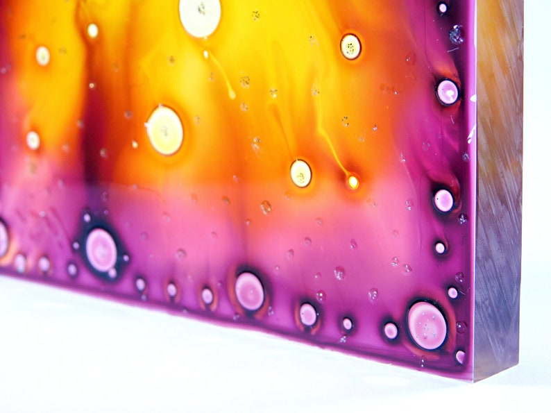 by Maria Marachowska Suncatcher Fire Fire Painting Original Painting Fire Glass Artwork Fire Glass Sculpture Fire Glass Painting Fire