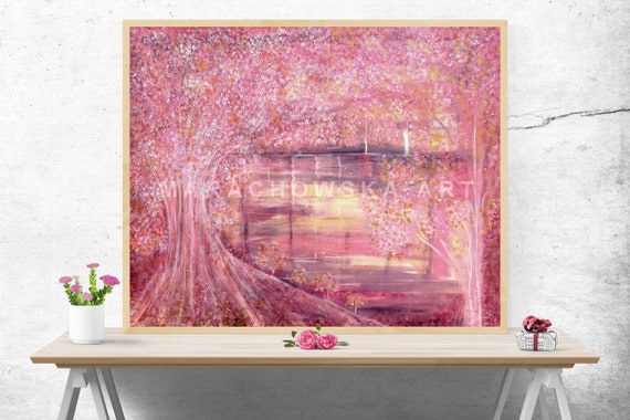 Large Oil Canvas Painting Nature by Maria Marachowska