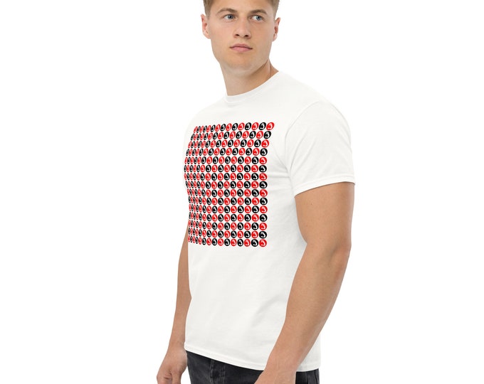 Classic men's t-shirt hand - graphic design print t-shirt - trend t-shirt - art t-shirt - graphic design by Maria Marachowska