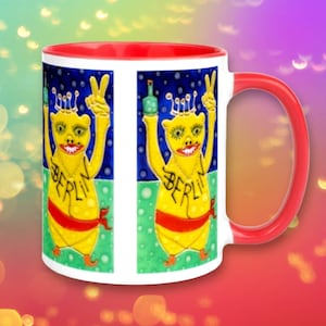 Die Keramik Tasse &quot;Berlin Bär&quot; Reproduktion des Originalgemäldes von Maria Marachowska