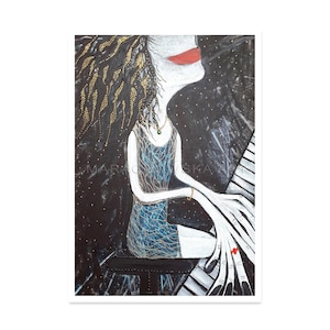 La cartolina d'arte "Pianista" di Maria Marachowska: una riproduzione straordinaria per gli amanti della musica e dell'arte