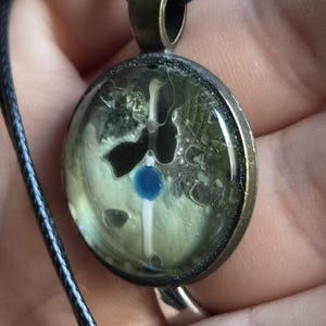 Unique Glow-in-the-Dark Pendant by Maria Marachowska – A One-of-a-Kind Art Nouveau Masterpiece for All Ages image 2