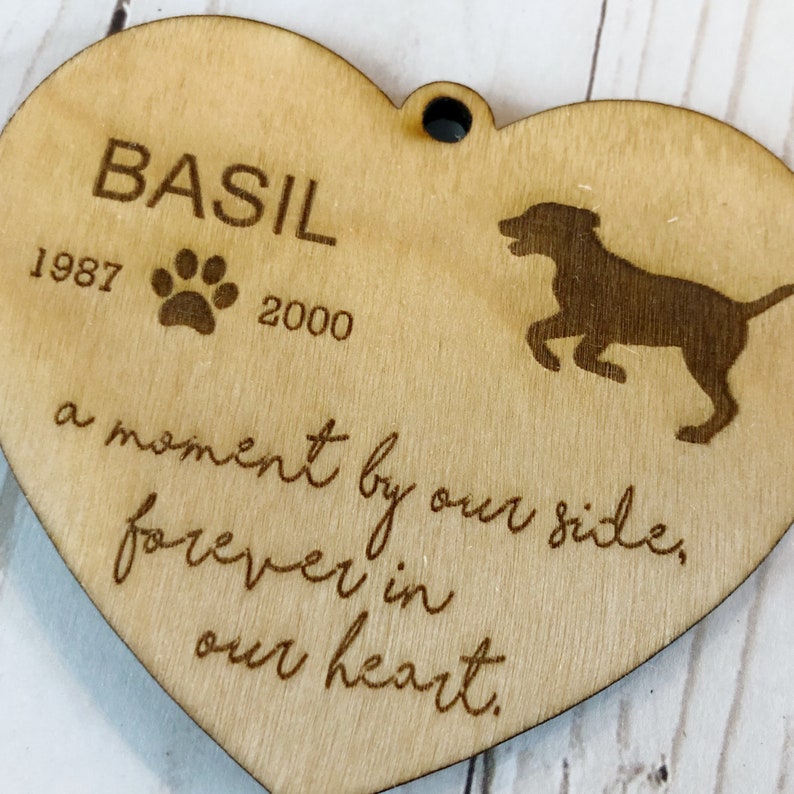 Personalized Pet Memorial Gift for Pet Loss Wooden Etsy