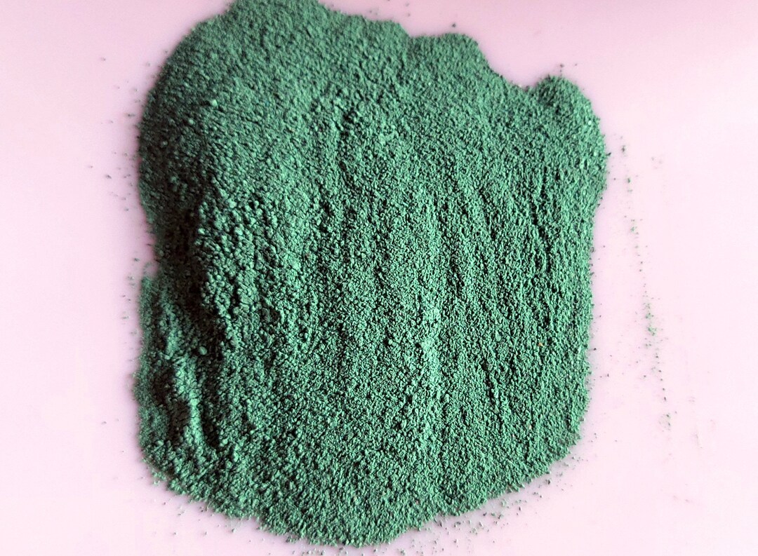 Malachite Powder Dust Gemstone Green Color Hand Grinded Gem Etsy