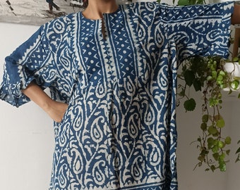 Organic top,cotton tunic,organic tunic,gifts for her,resort wear,plus size top,summer top,boho top