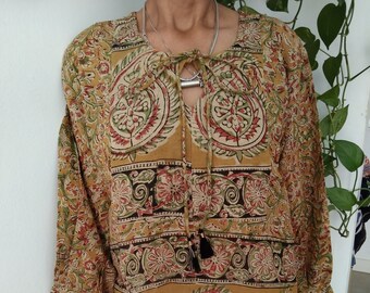 Cotton tunic,blockprint tunic,gifts for her, loungewear,resort wear,beachwear,swim cover up,boho tunic