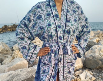 Cotton kimono,resort wear, loungewear, gifts for her,bridesmaids gifts,bridesmaids robes,maternity robe,dressing robe, beachwear