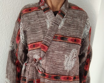 Winter wrap tunic,wool tunic, loungewear,spring jacket,gifts for her,boho tunic,wool tunic