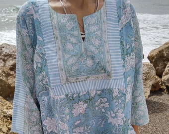 Cotton tunic,resort wear,gifts for her,mother's day gift,mom postpartum gift,beachwear,swim cover up,gifts for her,bridesmaids gifts,boho