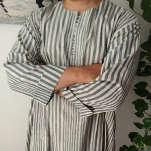Mens cotton kaftan,mens caftan,mens summer robe,mens beachwear,mens swim cover up,boho dressing robe,gifts for him,boho mens wear