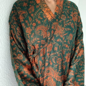 Wool wrap top, wool tunic,wool jacket,gifts for her, loungewear,winter cover up